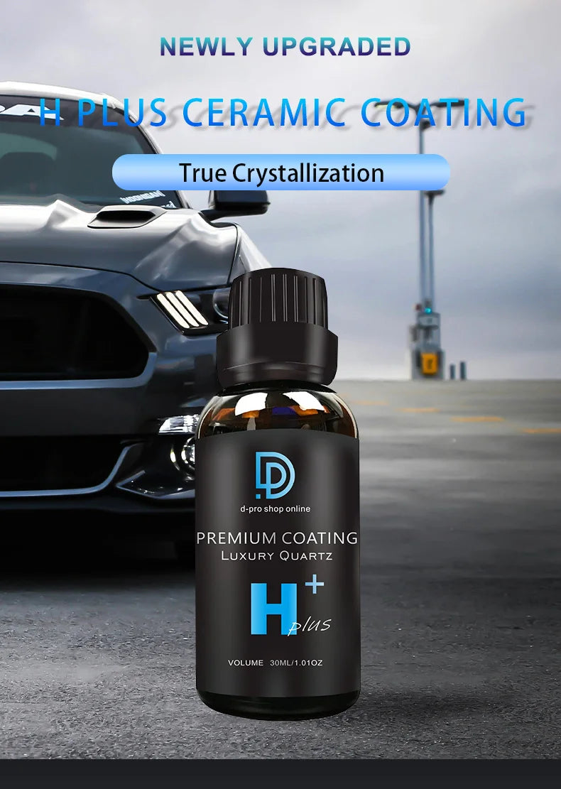 3pcs Ceramic Coating For Cars Paint Care 9H Plus Long-Lasting High Gloss Nano Ceramic Anti-scratch Polish Kit Car Detailing