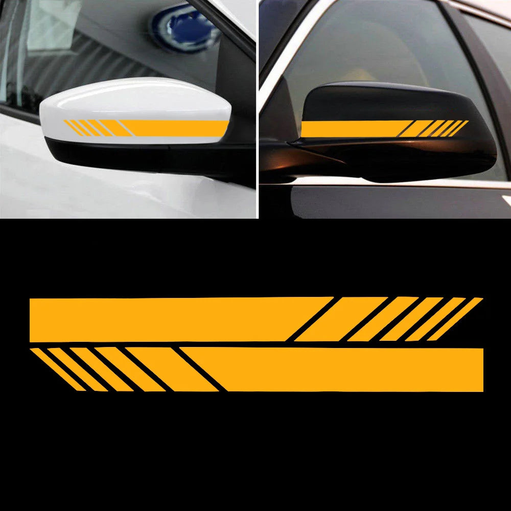 Car Stickers Reflective Flim Stripes Creative Decals Decoration For Motorcycles Rearview Mirrors Auto Tuning Styling