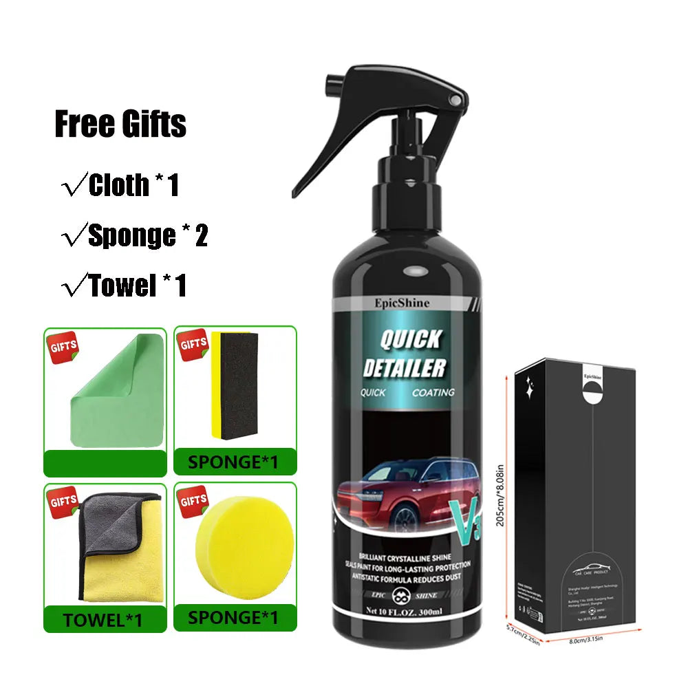 Car Ceramic Nano Quick Detaile Coating Spray Hydrophobic Body Polish Scratch Repair Remover Paint Protection Wax Car Accessories