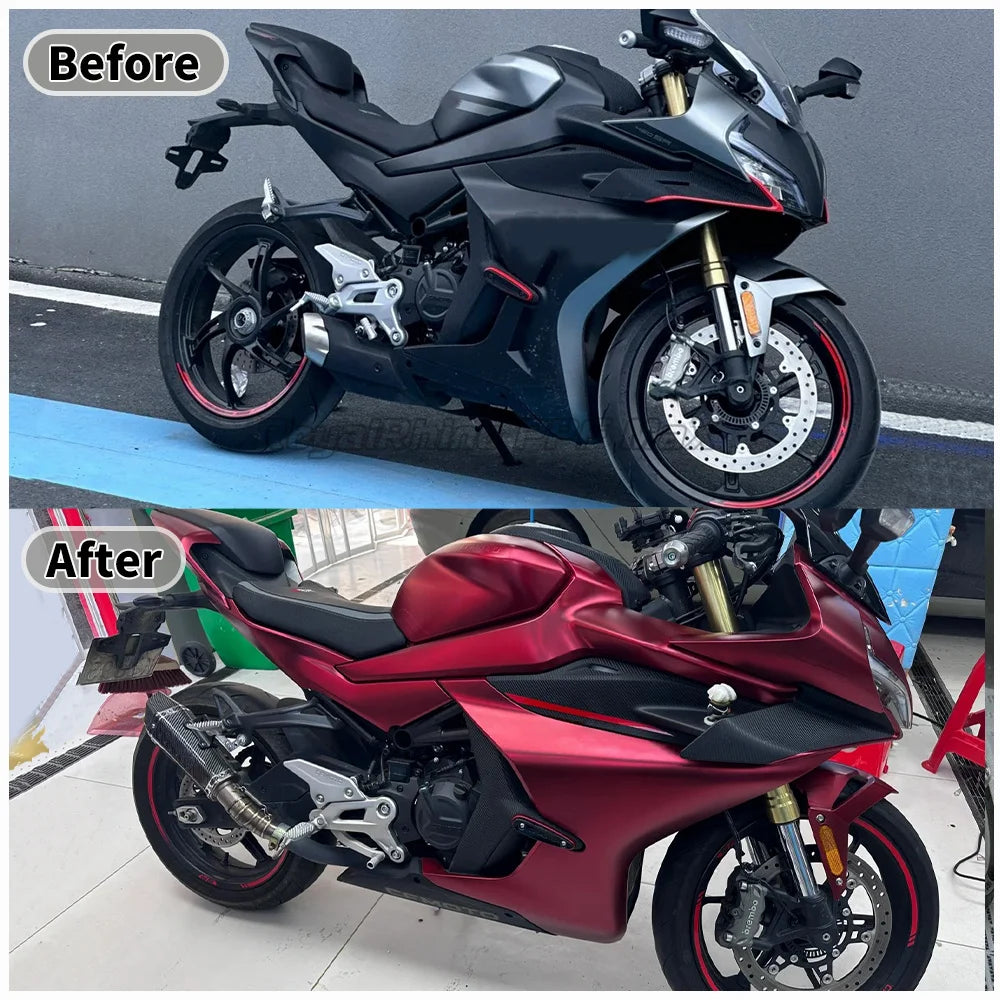 Highest Quality PET Romance Red Vinyl Wrap Self Adhesive Sticker Decal Vehicle Car Romanee Red Wraping Roll For Motorcycle