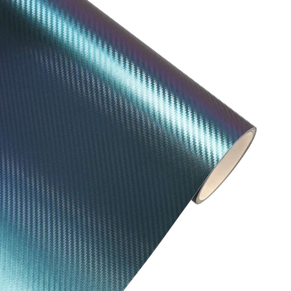 Car Wrapping Vinyl Chameleon Carbon Fiber Vinyl Wrap Sticker Roll Film Bubble Free Auto Sticker Car Accessories Decoration