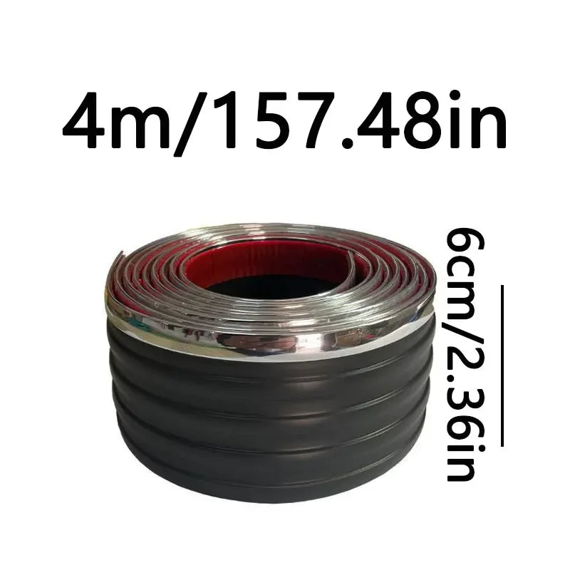 Car Side Skirt Anti-Collision Strip, Universal Red/Blue Edge, Body Modification, Lower Beam Skirt Protection Against Scratches