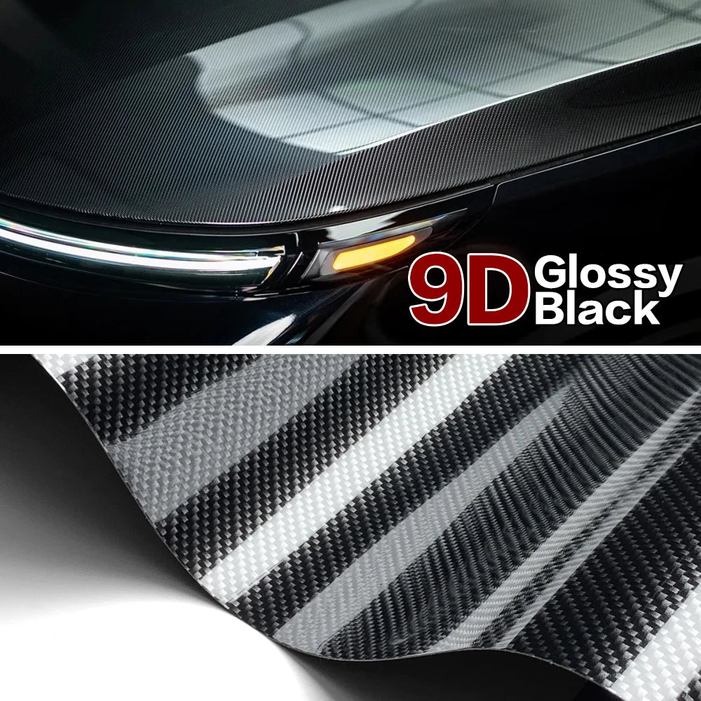 Carbon Fiber Vinyl Wrap 150X300CM Car Styling Wrapping Sheet Roll Film for DIY Automobiles Roof Hood Customizable Car Sticker