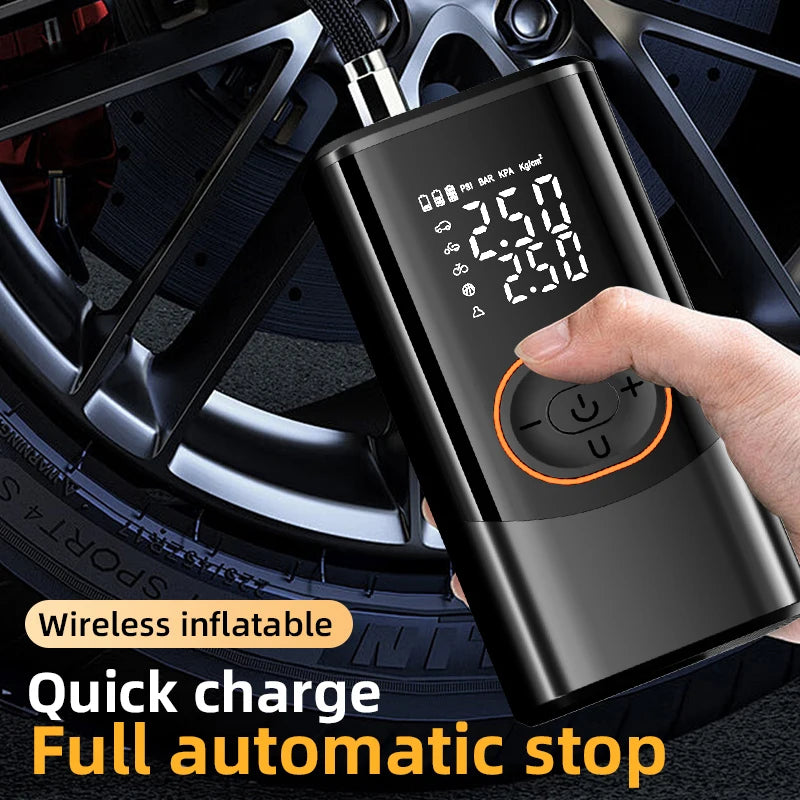 Car Electrical Air Pump 12V Portable Wireless Tire Inflatable Pump Inflator Air Compressor Pump For Car Motorcycle Bicycle Ball