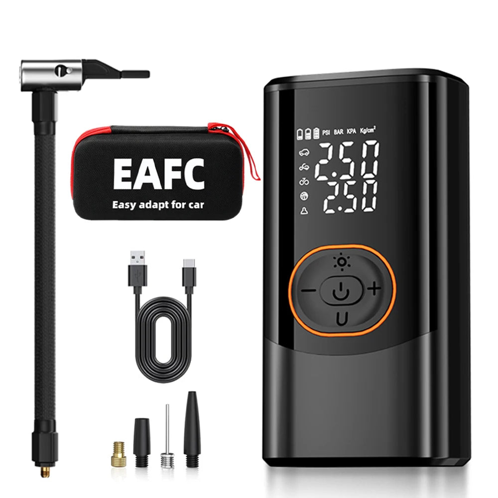Car Electrical Air Pump 12V Portable Wireless Tire Inflatable Pump Inflator Air Compressor Pump For Car Motorcycle Bicycle Ball