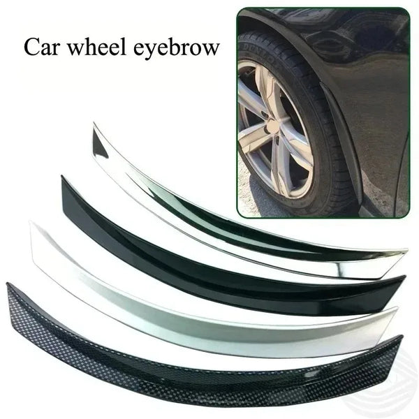 1 Pair for Car Wheel Eyebrow Bumper Anti-collision Strip Fender Arch Decoration with Decoration Sticker Protection Sticke