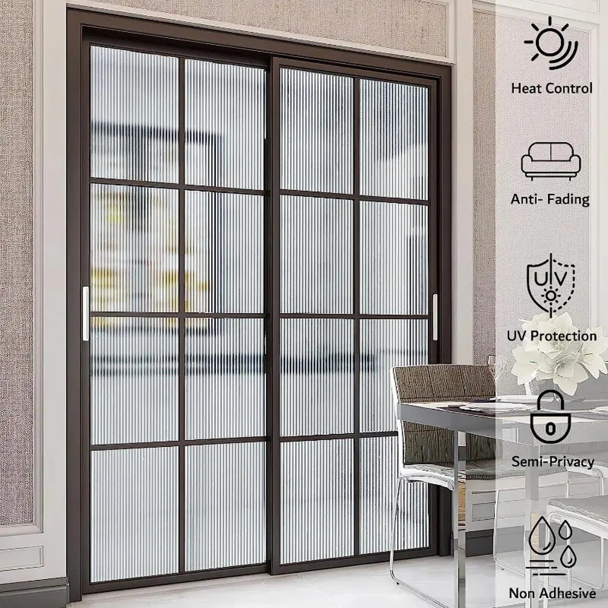 Window Privacy Film Frosted Glass