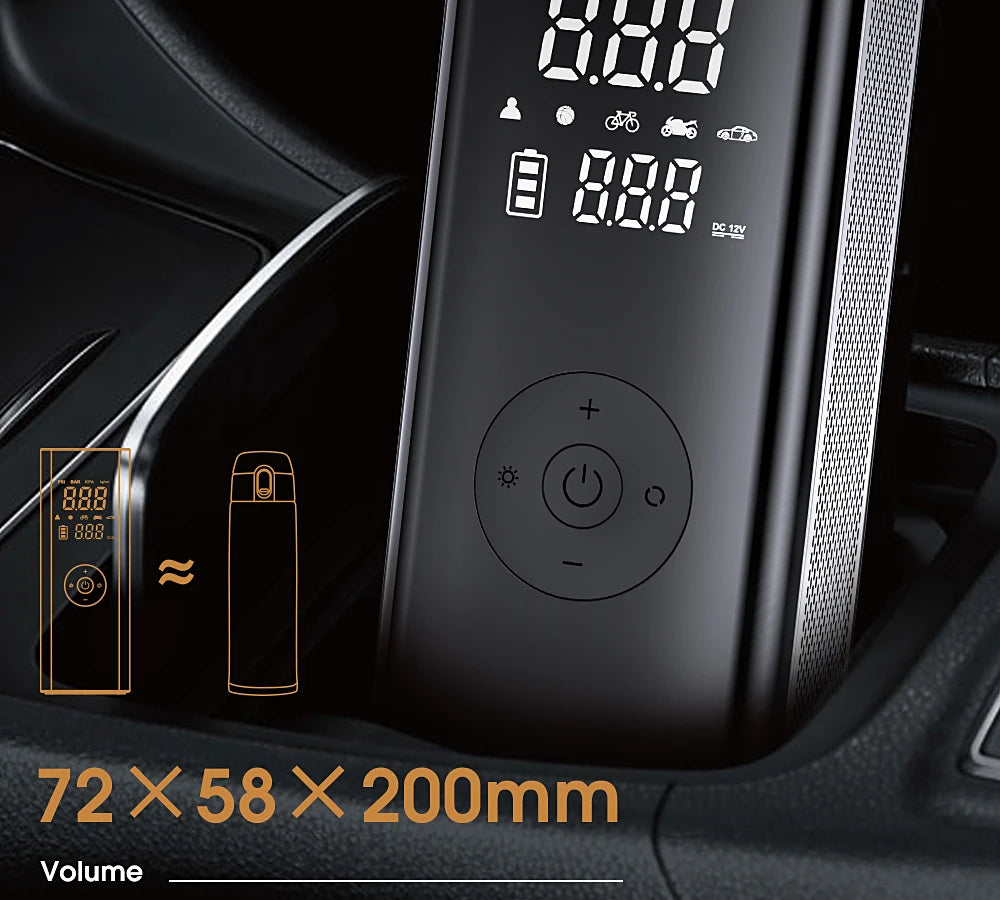 Car Air Compressor Electric Tyre Inflator Pump For CAR With LED Lamp Motorcycle Bicycle Tire Portable Inflatable Pump Air Pump