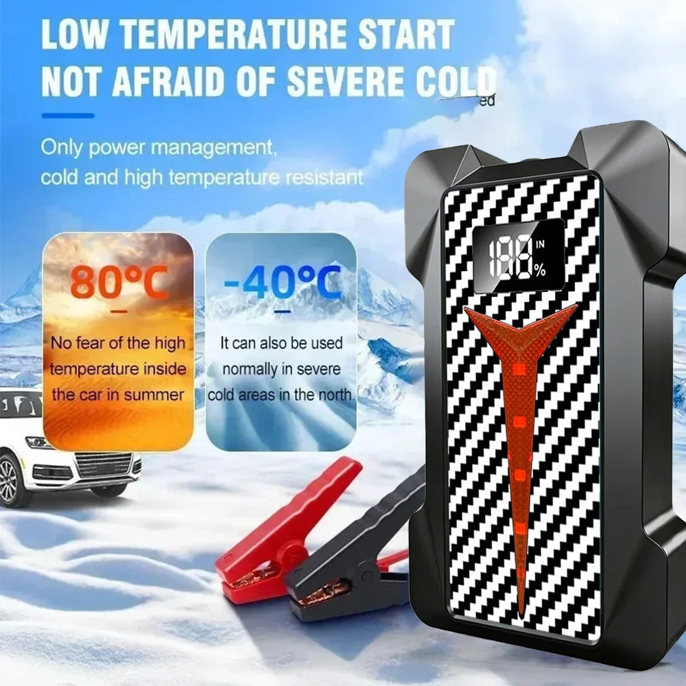 Compact Car Jump Starter Power Bank Emergency Start Device for Petrol & Diesel Daily Vehicles Auto Car Battery Charger