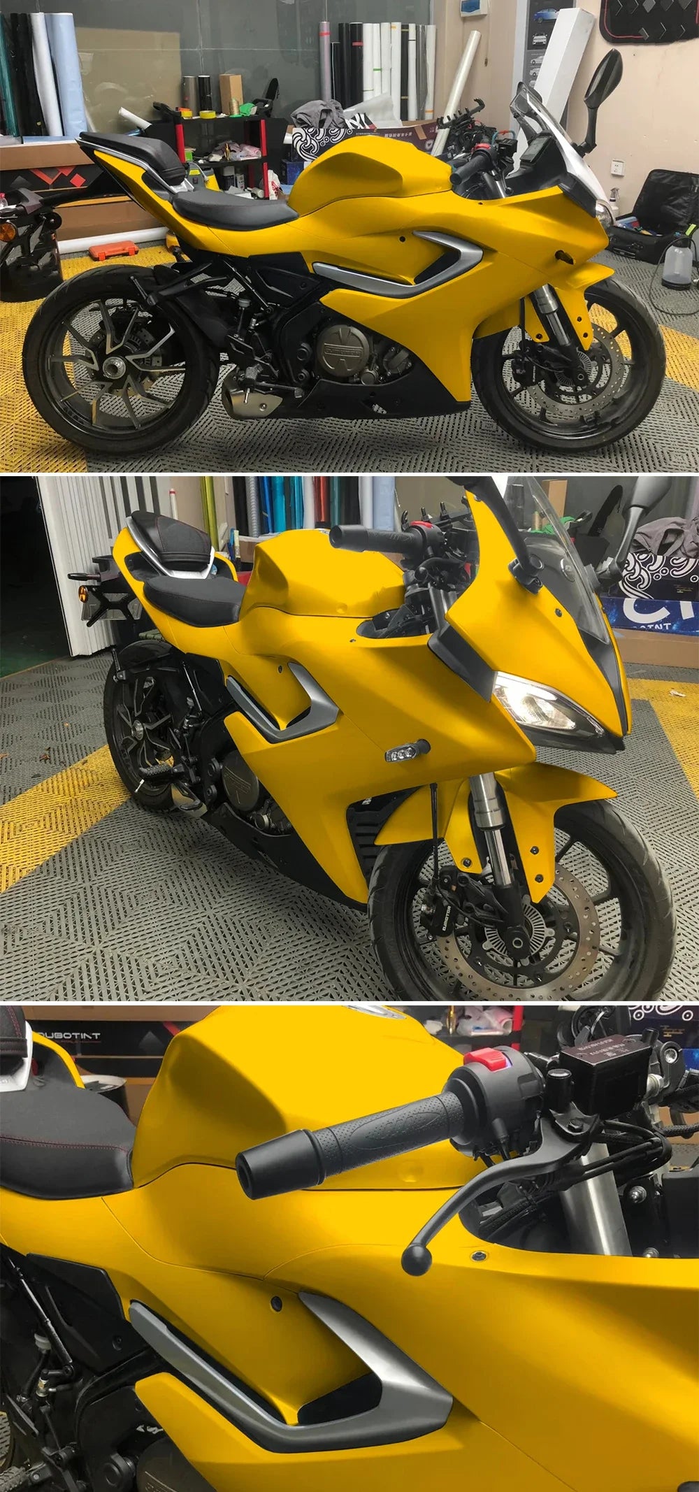 Car Vinyl Wrap Film DIY Car Stickers Yellow Matte Film Auto Body Decoration Scratch Resistant Waterproof Decal Auto Accessory