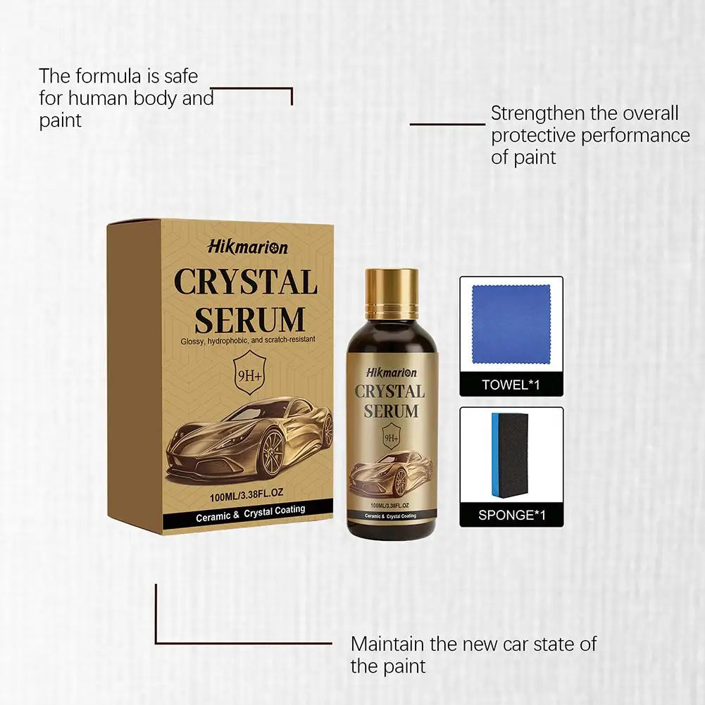 Ceramic Car Coating Kit, Auto Paint Crystal Plating, Gloss Enhancer, Anti-fouling Scratch Resistant, Hydrophobic Car Accessories