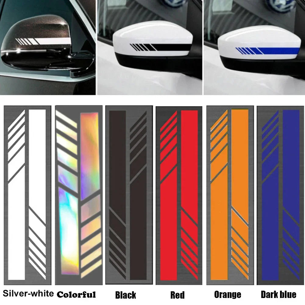 Car Stickers Reflective Flim Stripes Creative Decals Decoration For Motorcycles Rearview Mirrors Auto Tuning Styling
