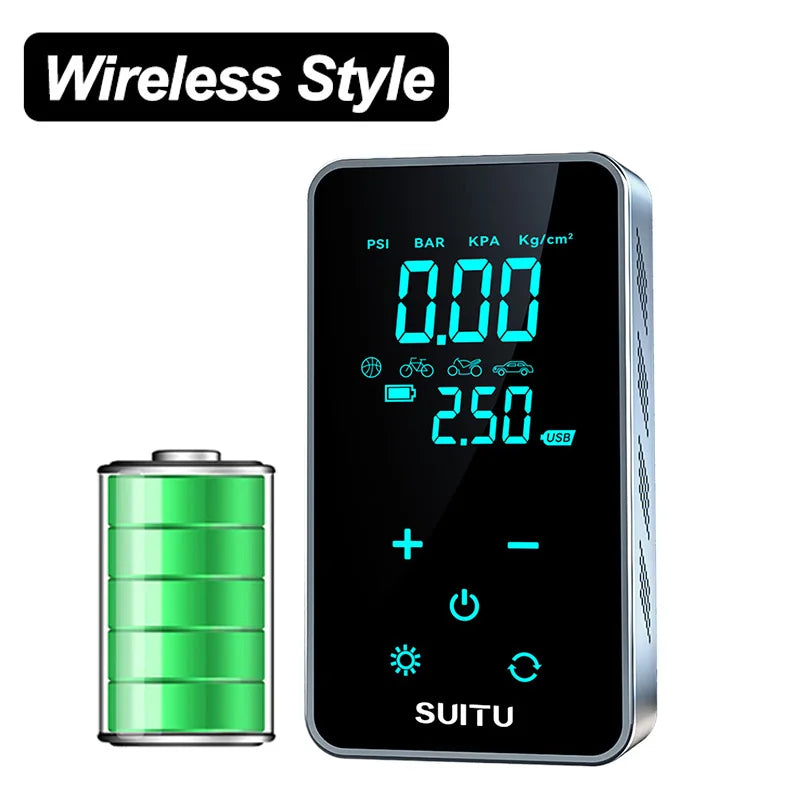 Air Compressor Air Pump For Car Portable Tyre Inflator Electric Motorcycle Pump Air Compressor For Car Motorcycles Bicycles