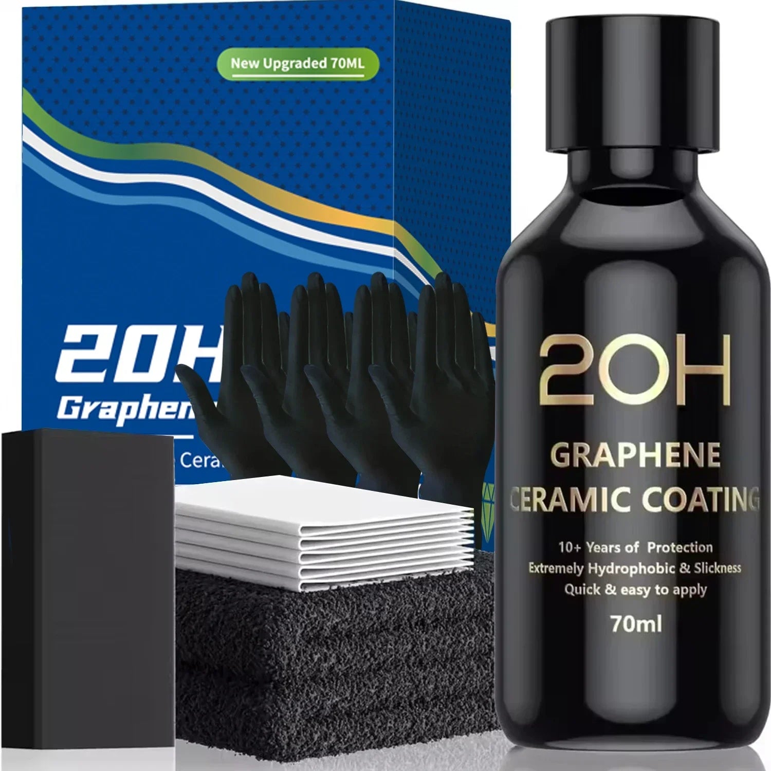 Graphene Ceramic Coating 20H with Self Healing and UV Track Technology Car Detailing Professionals 10+ Years of Protection