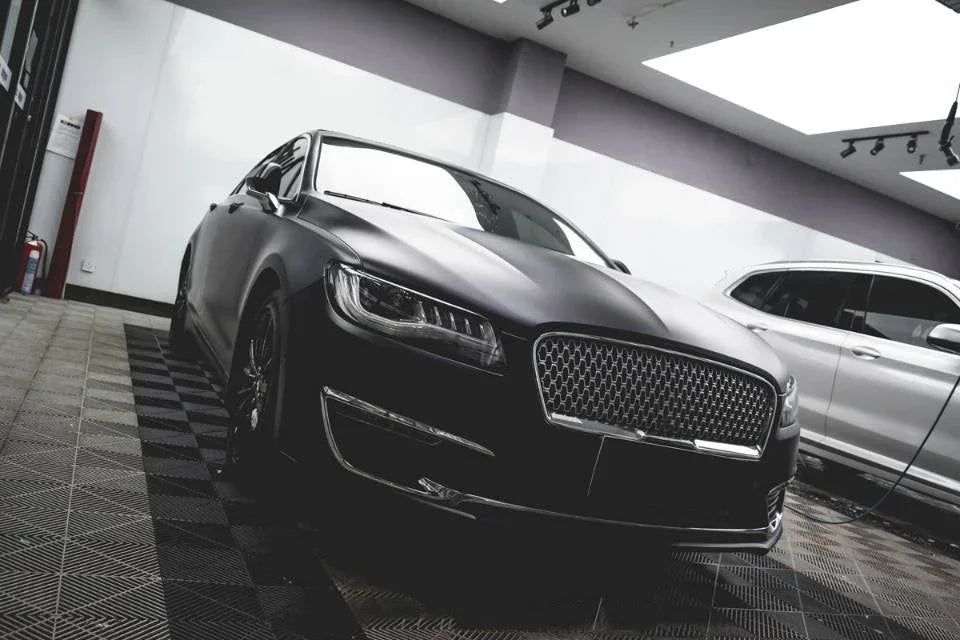 Car Wrap Roll Film Sticker Premium Matte Black Vinyl Vehicle Decal Body Trim Motorcycle Auto Decoration Film Air Bubble Free
