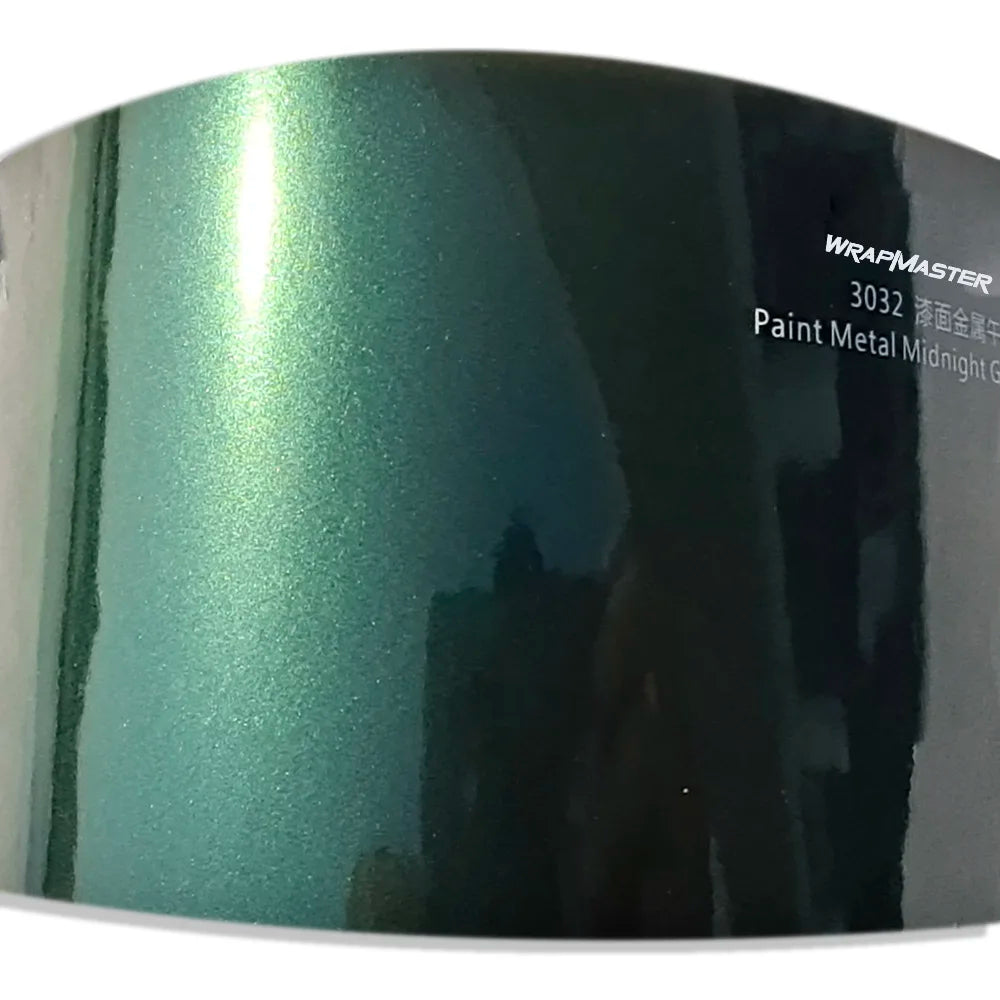 Stretchable Auto Vinyl Car Wrap Removable Easy to Install Air Release Car Body Film Premium PET Midnight Green 3032