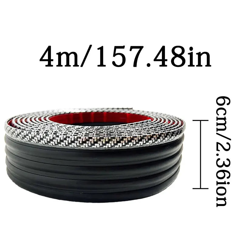 Car Side Skirt Anti-Collision Strip, Universal Red/Blue Edge, Body Modification, Lower Beam Skirt Protection Against Scratches