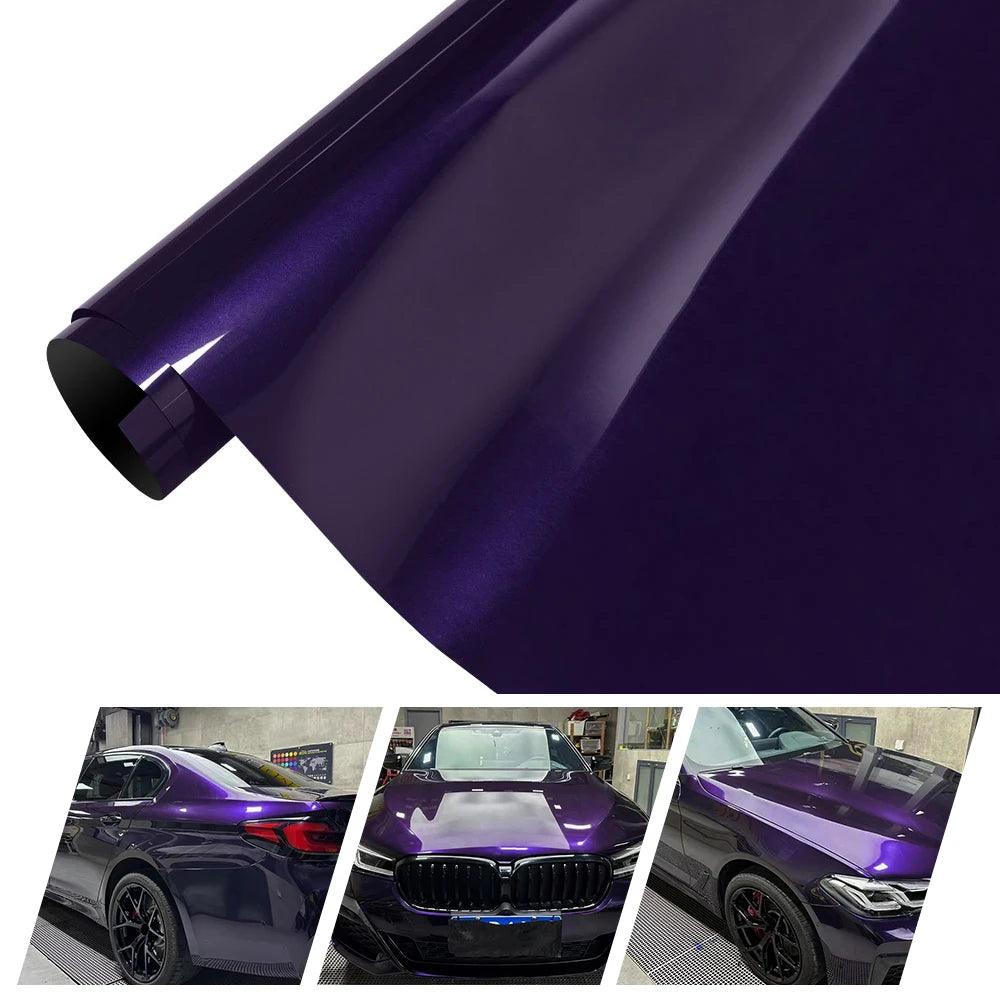 1.52/3/6/16.5M Dolotta Purple Vinyl Film Car Styling Wrapping Sheet Roll Film Automobiles for Car Hood Roof Stickers Accessories