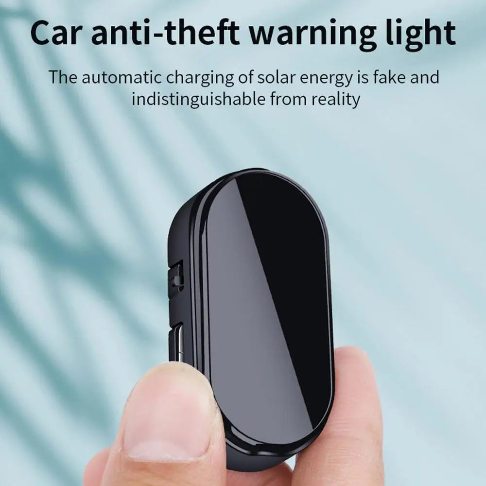 Car Fake Security Light Solar Powered simulation Alarm Anti Theft LED warning light Flashing Caution Lamp for Auto Interior Safe