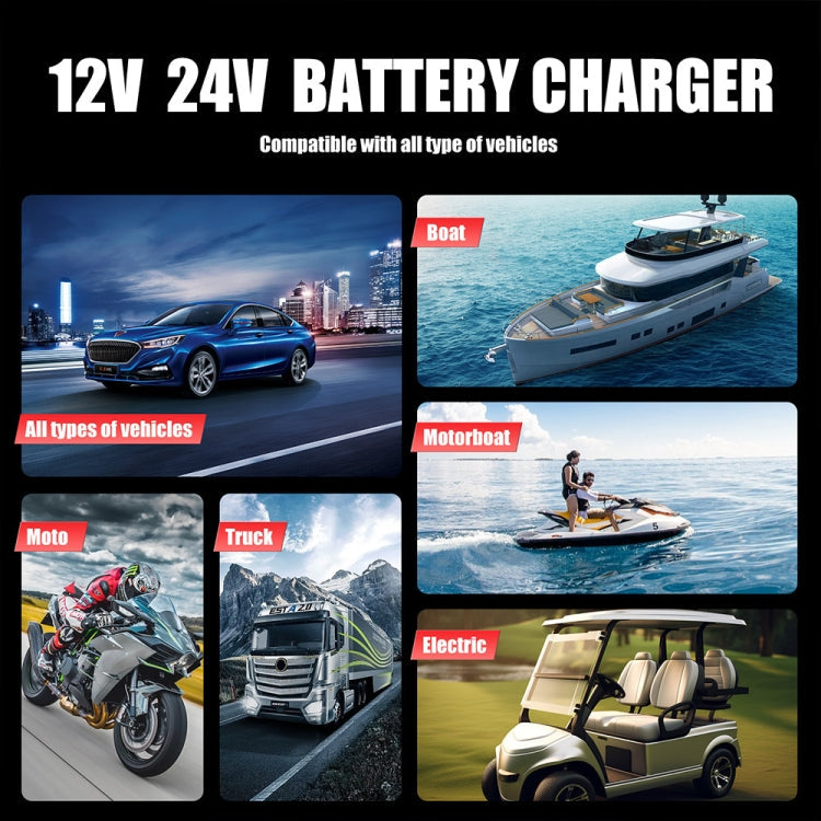 FOXSUR 25A 12V/24V Portable High-Power Car Charger (US Plug)