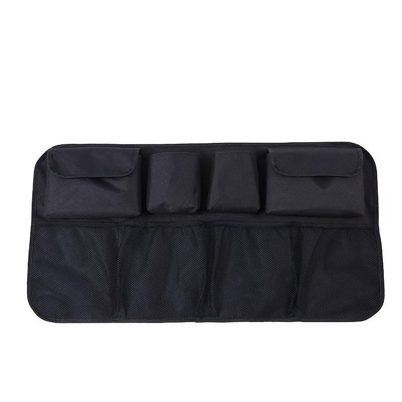 Car Trunk Organizer Adjustable Backseat Storage Bag installed in vehicle