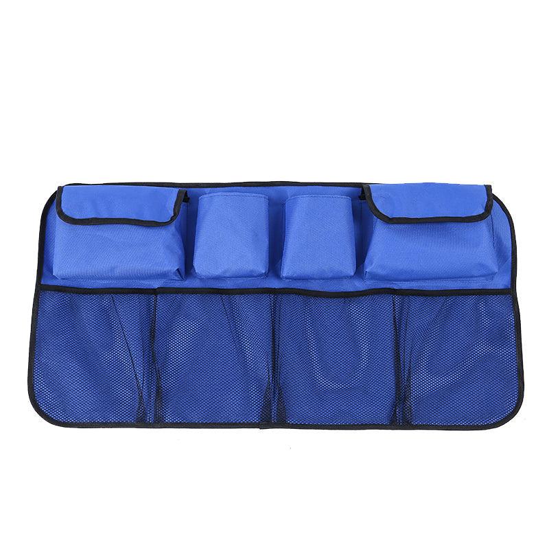 Car Trunk Organizer Adjustable Backseat Storage Bag installed in vehicle