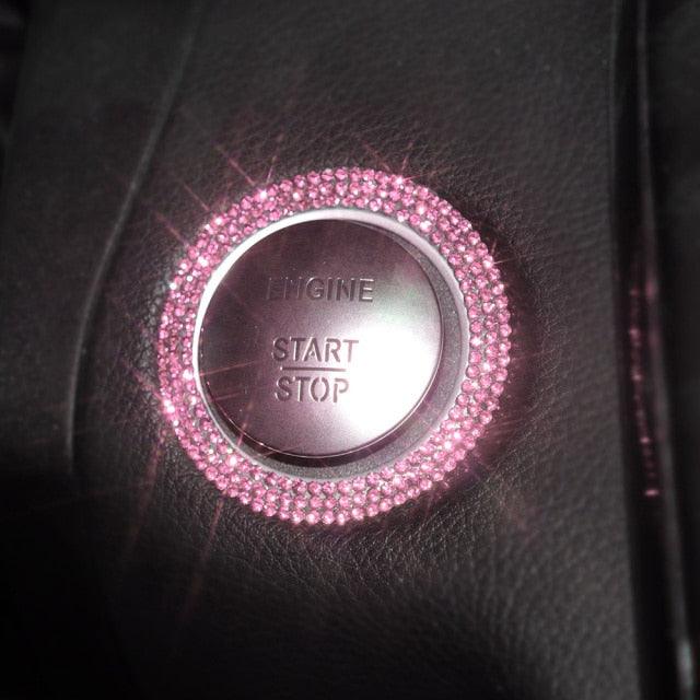 Crystal Engine Start Stop Ring sparkling dashboard accessory