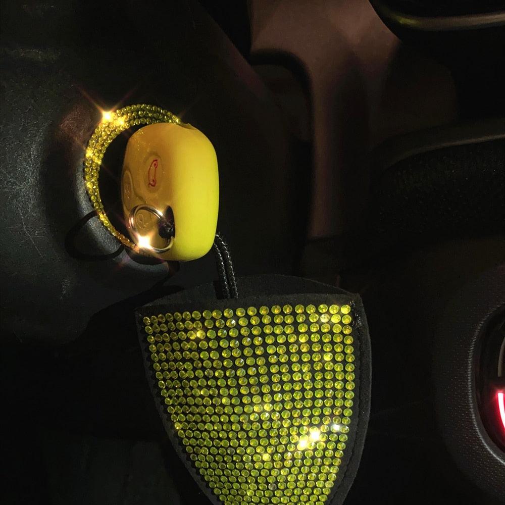 Crystal Engine Start Stop Ring sparkling dashboard accessory