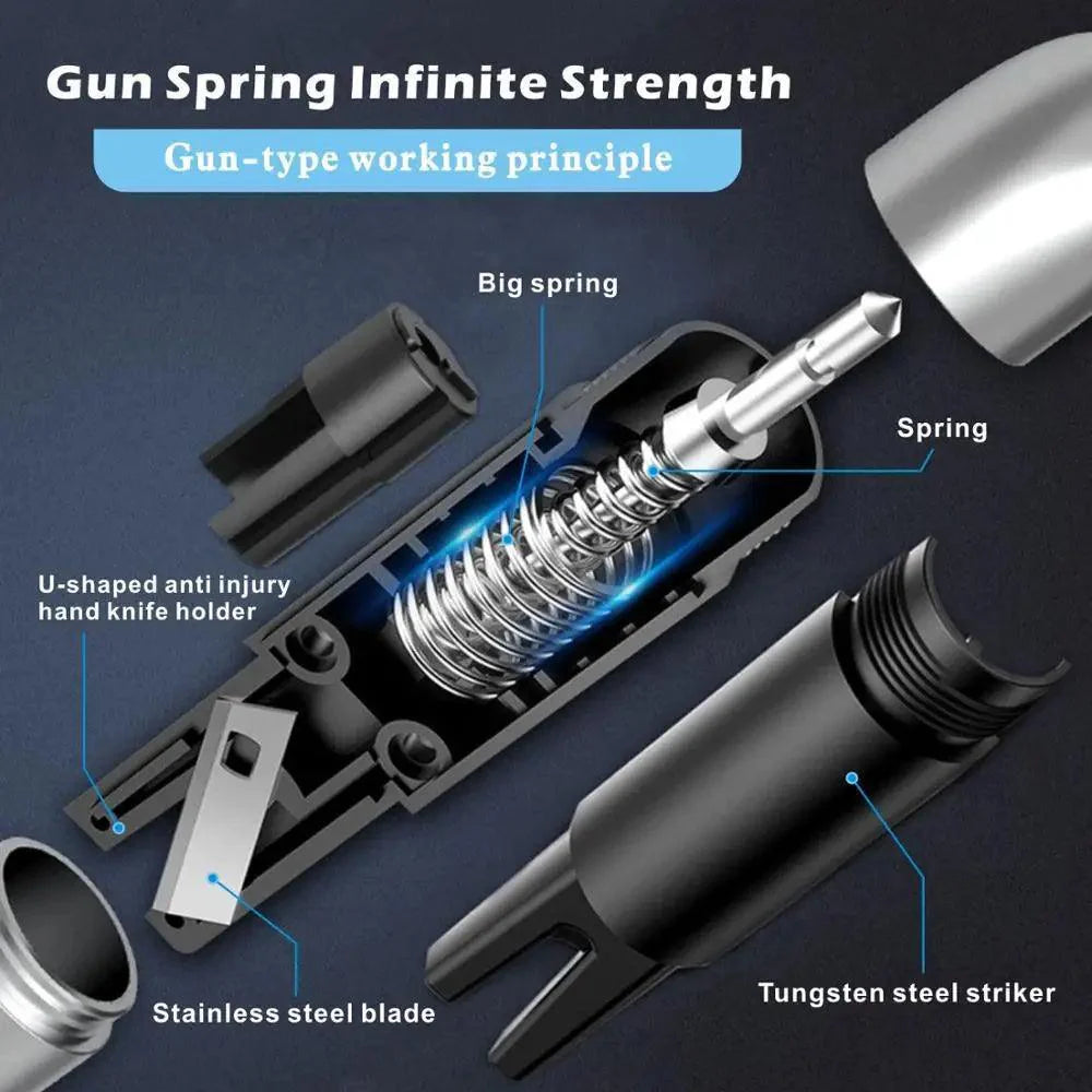 Multifunctional Life-Saving Mini Window Glass Breaker Seat Belt Cutter Safety Hammer Unique