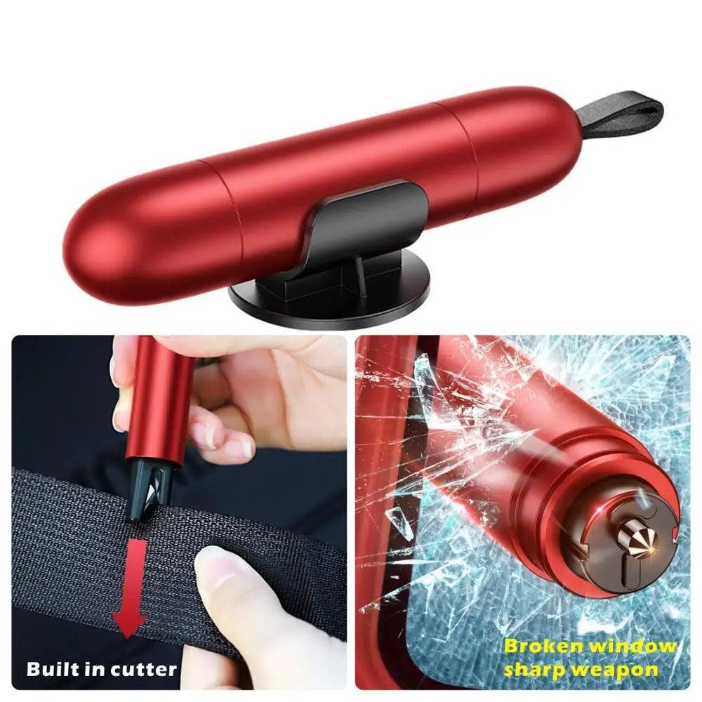 Multifunctional Life-Saving Mini Window Glass Breaker Seat Belt Cutter Safety Hammer Unique