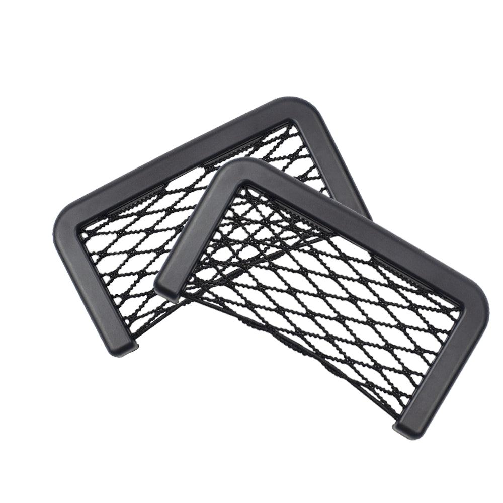 Car Seat Side Storage Net Pocket Organizer installed in vehicle
