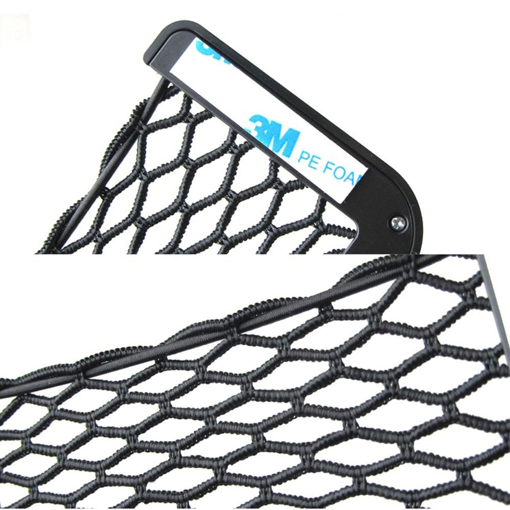 Car Seat Side Storage Net Pocket Organizer installed in vehicle