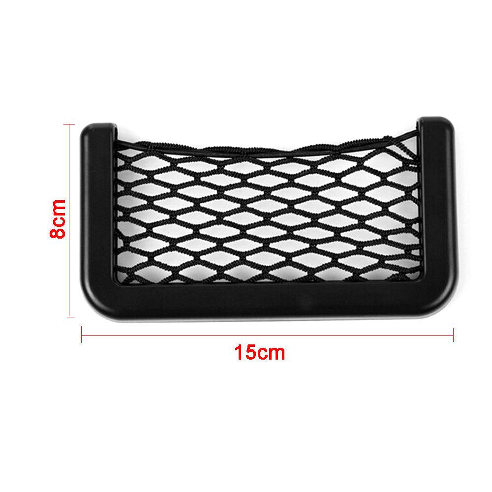 Car Seat Side Storage Net Pocket Organizer installed in vehicle