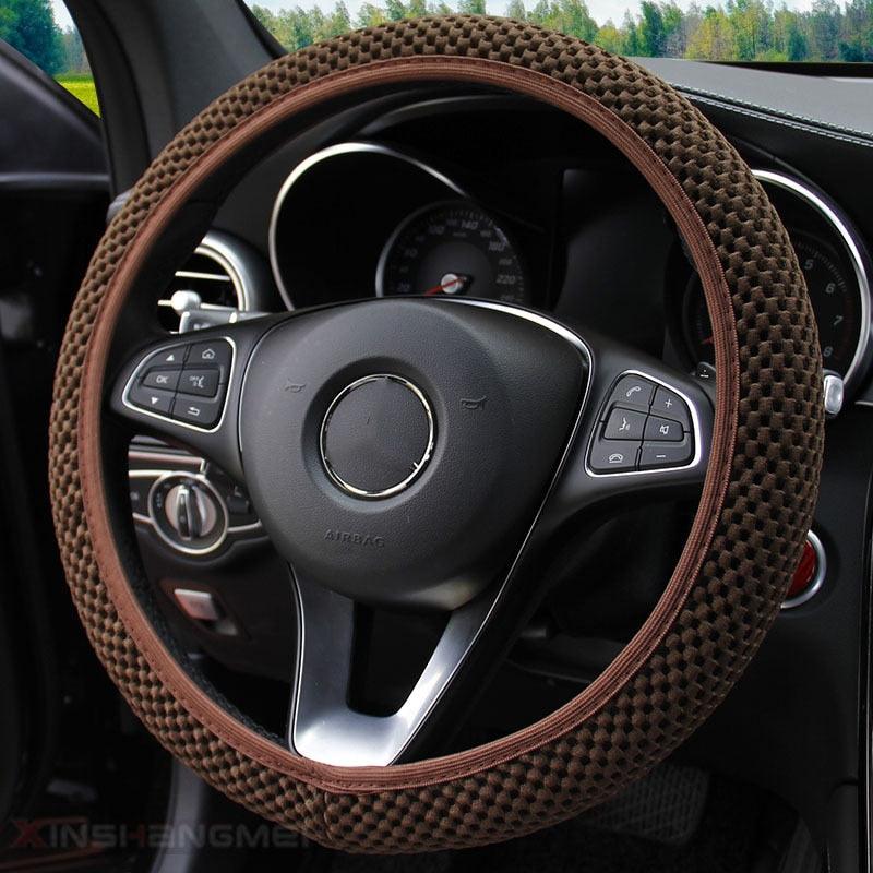 Ice Silk Steering Wheel Cover breathable microfiber design