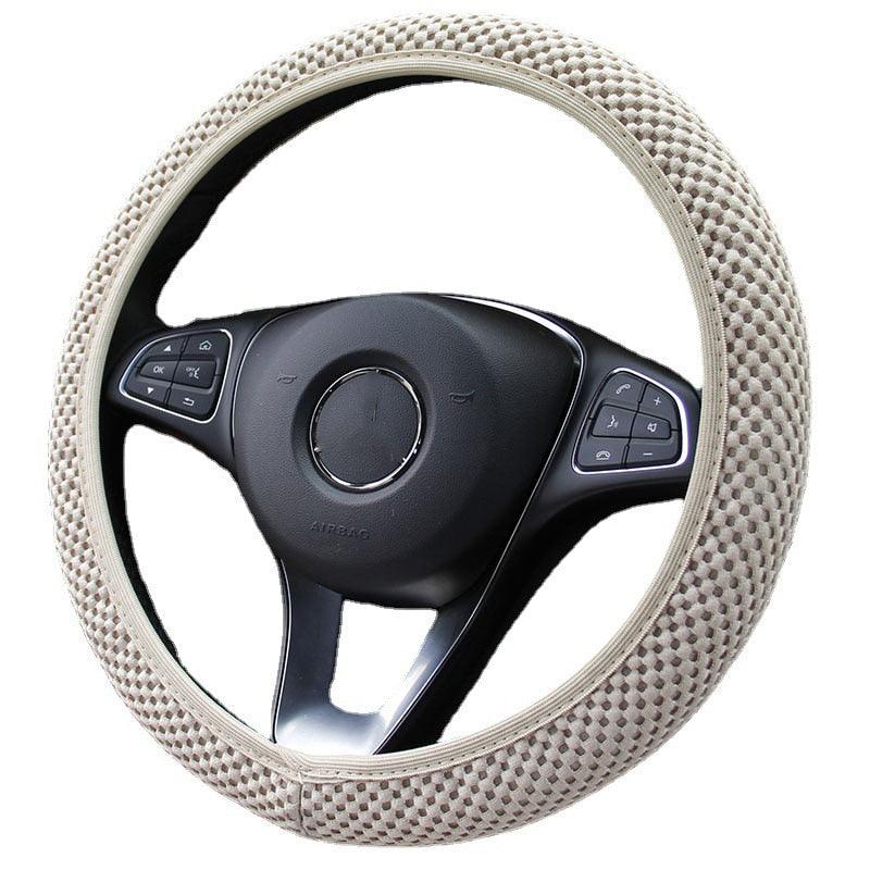Ice Silk Steering Wheel Cover breathable microfiber design