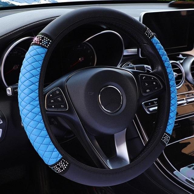Bling Crystal Steering Wheel Cover rhinestone design