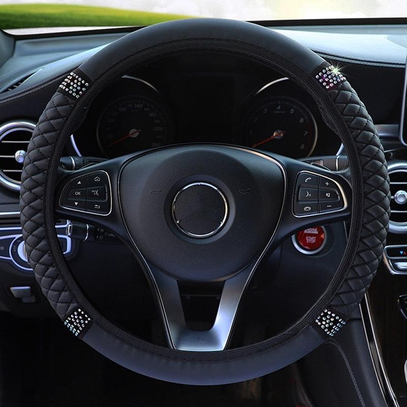 Bling Crystal Steering Wheel Cover rhinestone design